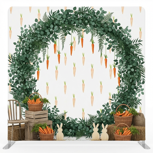 Whimsical Carrot Patch Pillowcover Backdrop