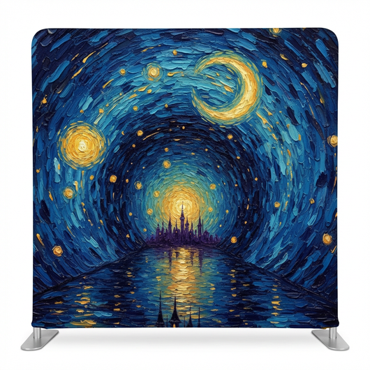 Celestial Midnight Tides Pillowcover Backdrop