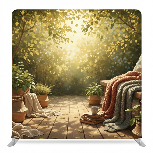 Sunlit Sanctuary Pillowcover Backdrop
