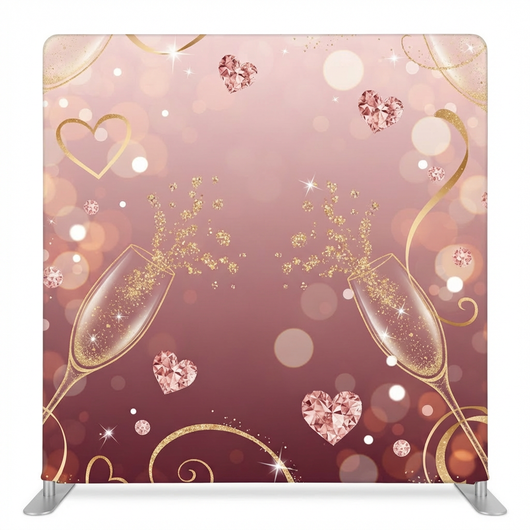 Pink Champagne Dreams Pillowcover Backdrop