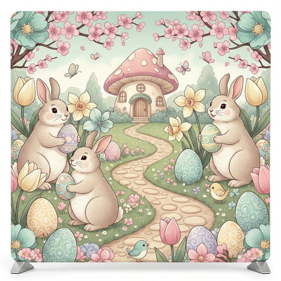 Whimsical Meadow Path Pillowcover Backdrop
