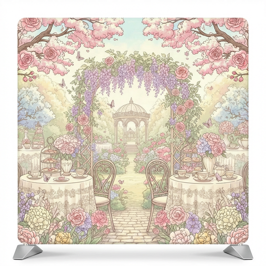 Gardenia Soirée Double-Sided Pillowcover Backdrop - Front