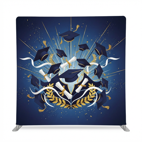 True Backdrops Midnight Commencement pillowcover backdrop with dark, elegant design, perfect for photography or decorative settings.