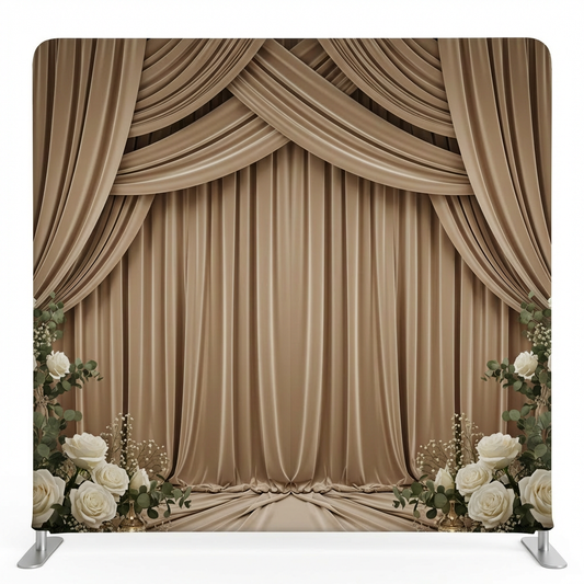 Champagne Moonlight Velvet Pillowcover Backdrop