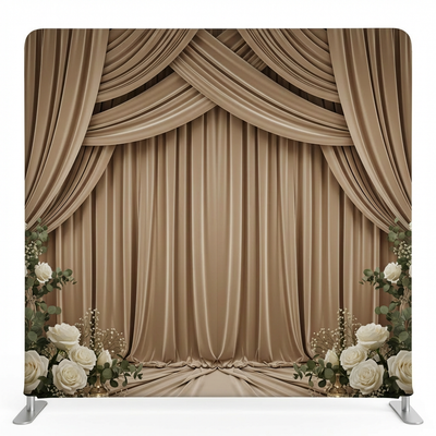 Champagne Moonlight Velvet Pillowcover Backdrop