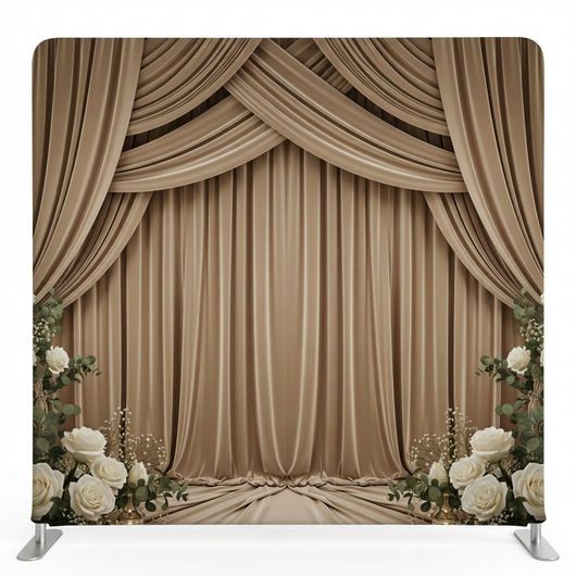 Champagne Moonlight Velvet Pillowcover Backdrop