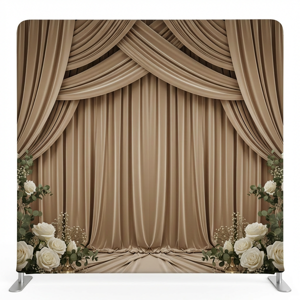 Champagne Moonlight Velvet Pillowcover Backdrop