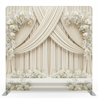 Alabaster Orchid Double-Sided Pillowcover Backdrop - Back