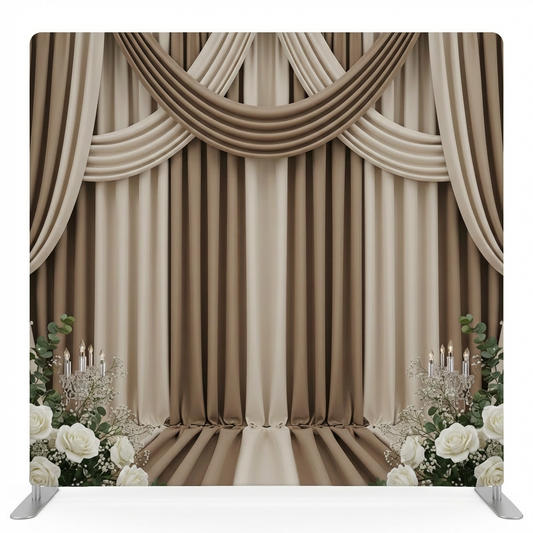 Vanilla Toffee Serenade Pillowcover Backdrop