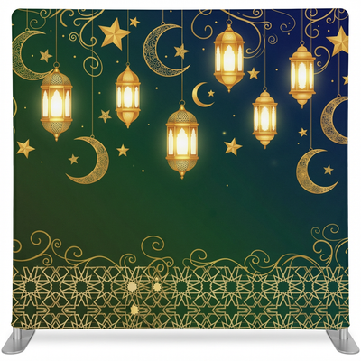 Celestial Lantern Glow Pillowcover Backdrop