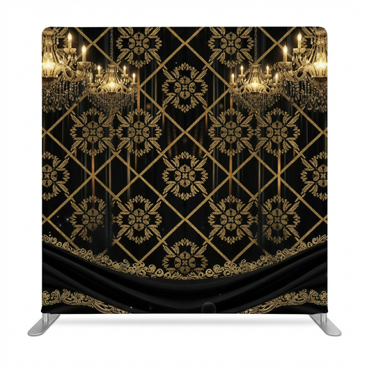 Gilded Ballroom Double-Sided Pillowcover Backdrop - Front