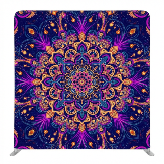 Midnight Celestial Double-Sided Pillowcover Backdrop - Back