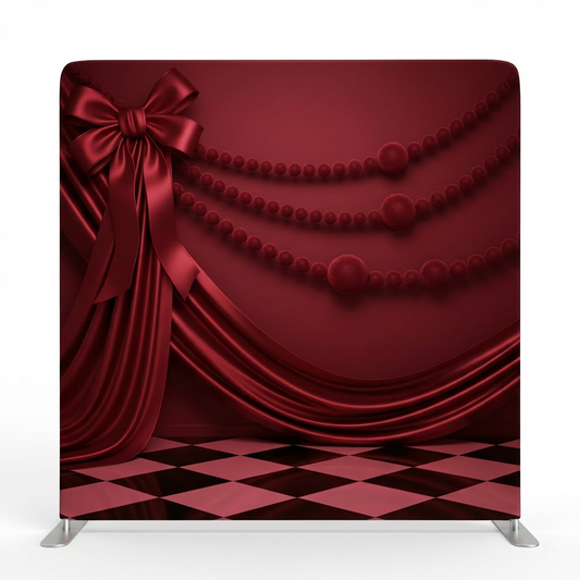 Crimson Masquerade Pillowcover Backdrop