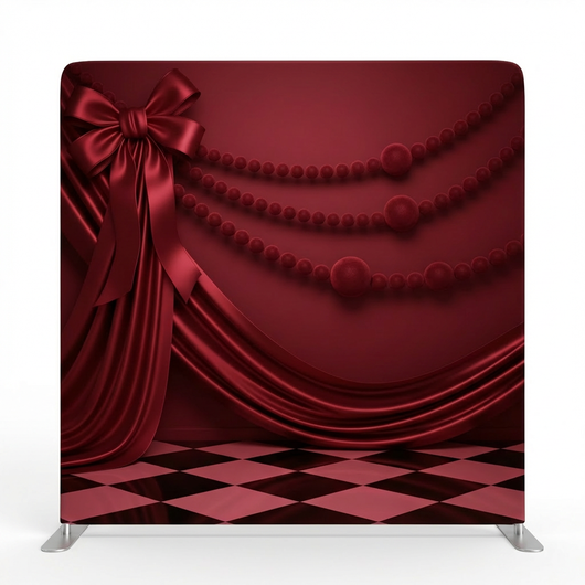 Crimson Masquerade Pillowcover Backdrop