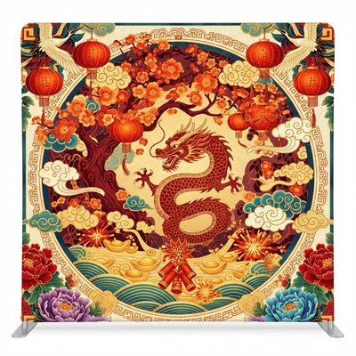 Imperial Dragon Garden Pillowcover Backdrop