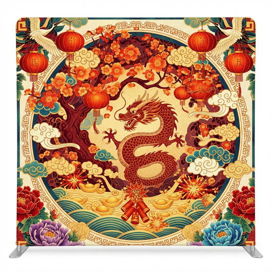 Imperial Dragon Garden Pillowcover Backdrop