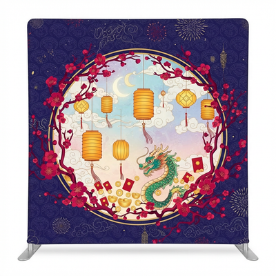 Celestial Dragon Moon Pillowcover Backdrop