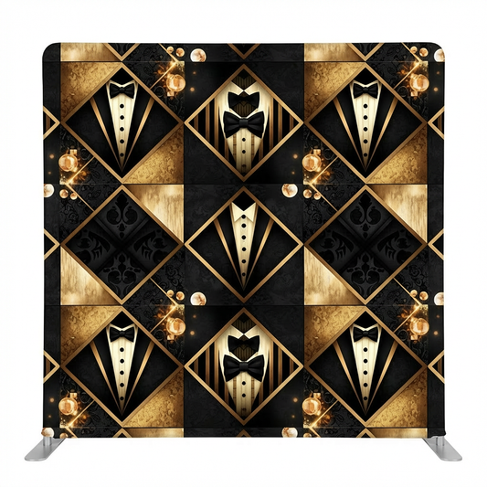 Gilded Noir Elegance Pillowcover Backdrop
