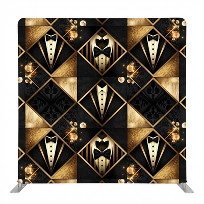 Gilded Noir Elegance Pillowcover Backdrop