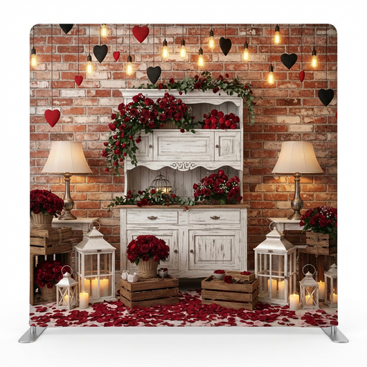 Rustic Whimsical Double-Sided Pillowcover Backdrop - Front