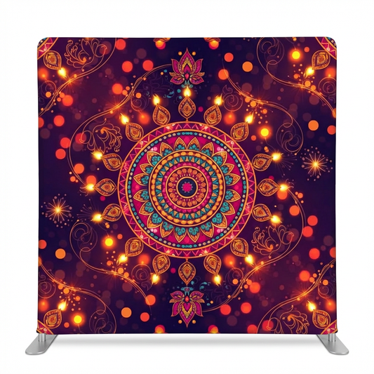 Midnight Mandala Pillowcover Backdrop