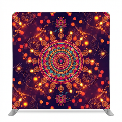 Midnight Mandala Pillowcover Backdrop