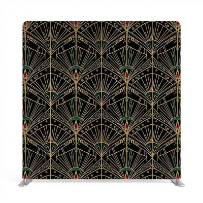 Gilded Scarlet Double-Sided Pillowcover Backdrop - Front