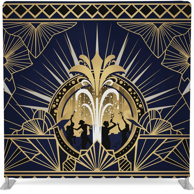 Gatsby Stardust Double-Sided Pillowcover Backdrop - Back