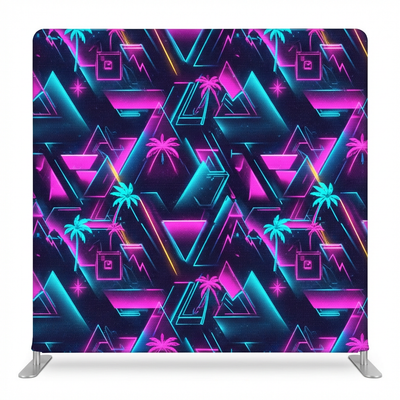 Electric Palms Double-Sided Pillowcover Backdrop - Back