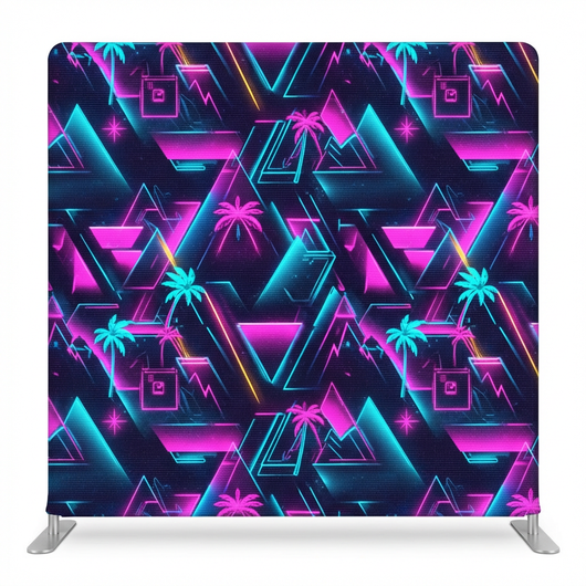 Electric Palms Double-Sided Pillowcover Backdrop - Back