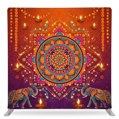 Celestial Sacred Double-Sided Pillowcover Backdrop - Back