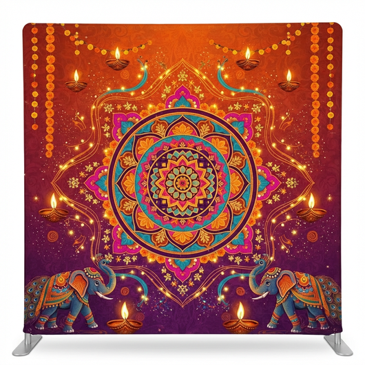 Celestial Sacred Double-Sided Pillowcover Backdrop - Back