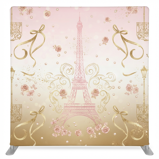 Gilded Parisian Sunset Pillowcover Backdrop