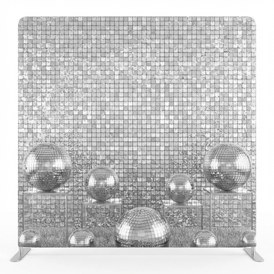Silver Moonlight Echo Pillowcover Backdrop