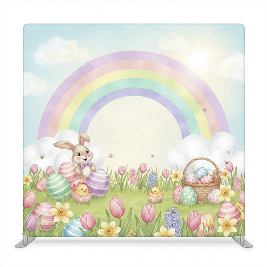 Whimsical Meadow double-sided backdrop pillowcover featuring vibrant floral designs by True Backdrops.