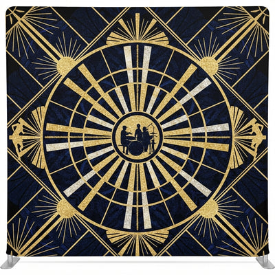 Midnight Jazz deco Pillowcover Backdrop