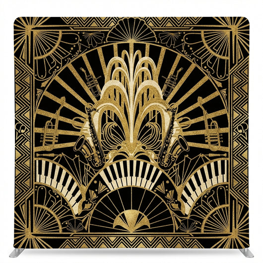 Gilded Noir Double-Sided Pillowcover Backdrop - Front