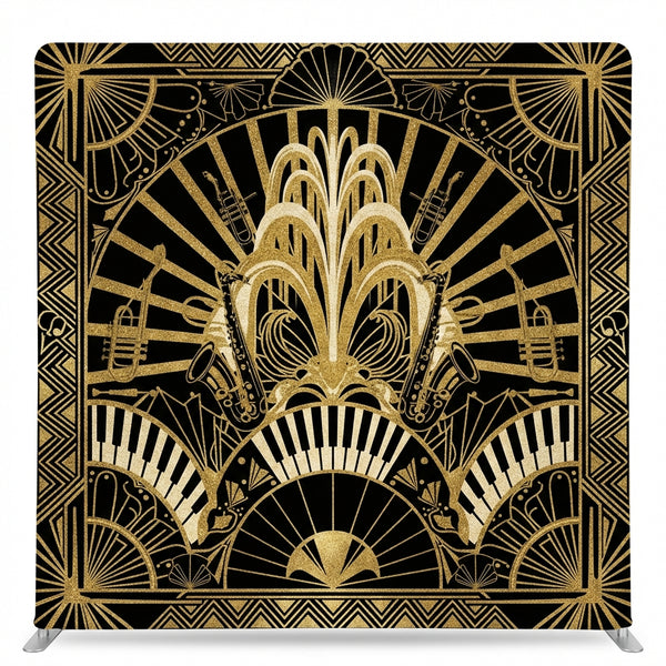 Gilded Jazz Age Pillowcover Backdrop