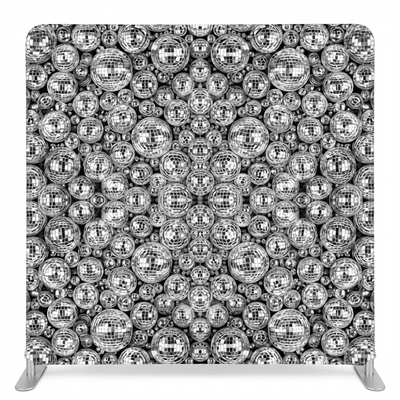 Silver Midnight Disco Pillowcover Backdrop