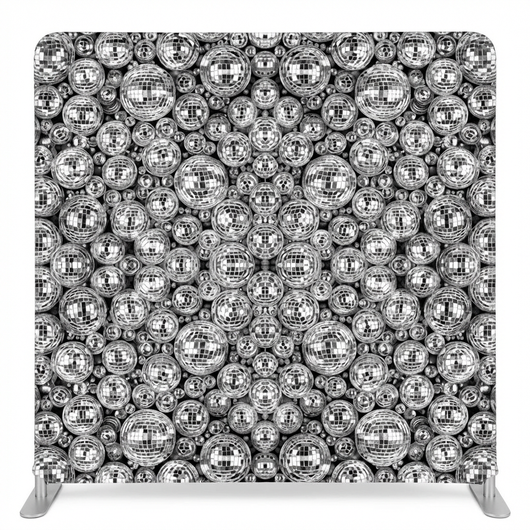 Silver Midnight Disco Pillowcover Backdrop