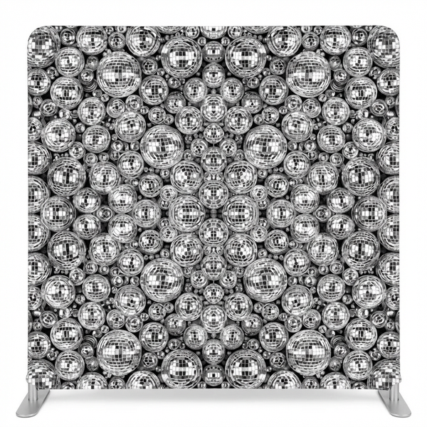 Silver Midnight Disco Pillowcover Backdrop
