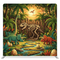 Primordial Paradise Pillowcover Backdrop