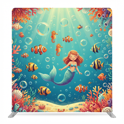 Coral Kingdom Dreams Pillowcover Backdrop