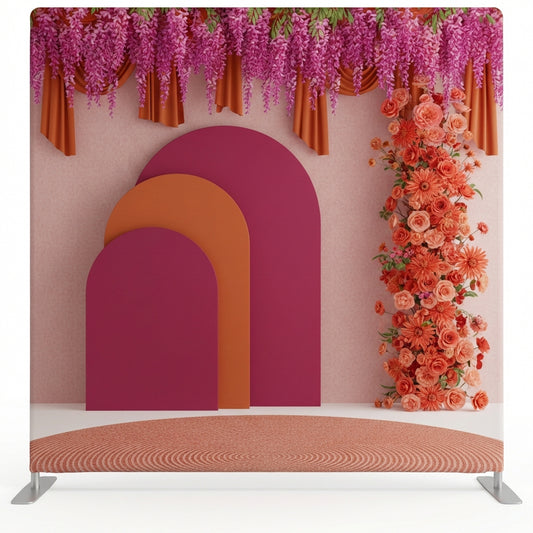 Sunset Terracotta Garden Pillowcover Backdrop