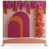 Santorini Sunset Double-Sided Pillowcover Backdrop - Back