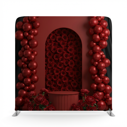 Crimson Romance Pillowcover Backdrop