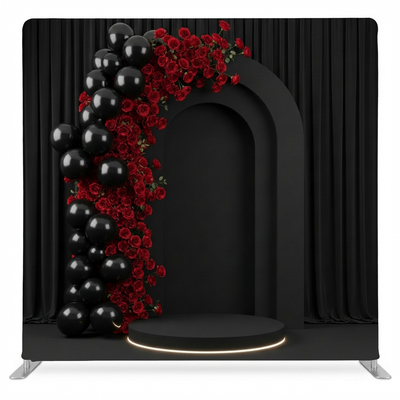 Midnight Bloom Arch Pillowcover Backdrop