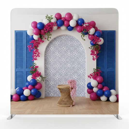 Santorini Sunsets Pillowcover Backdrop