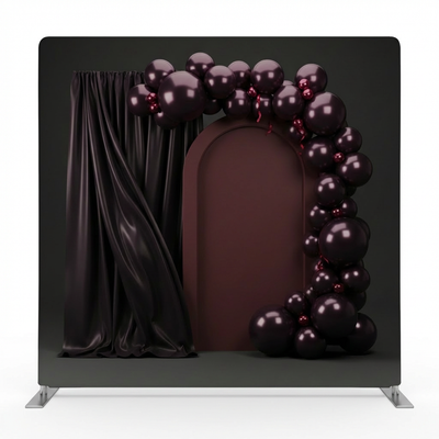 Midnight Crimson Double-Sided Pillowcover Backdrop - Front
