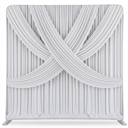 Double-sided Pearl Alabaster pillowcover backdrop by True Backdrops, featuring elegant textured fabric on both sides.